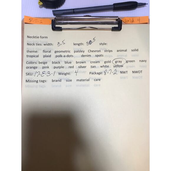 Kirkland Signature Paisley Silk Long Wide Necktie - Picture 5 of 5